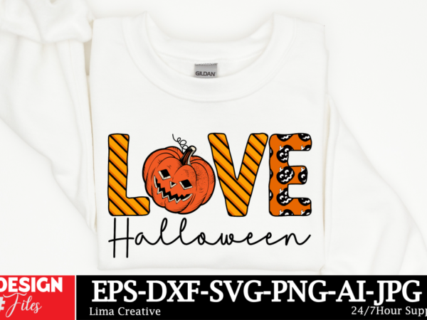 Love halloween sublimation design, spooky vibes png,glitter halloween png,halloween png,halloween sublimation design,retro halloween png,hal