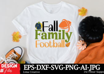 Fall Family Football T-shirt Design, Fall round sign svg bundle, Fall svg bundle, Hello fall svg, Fall welcome sign svg, Hello pumpkin svg,