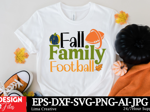 Fall family football t-shirt design, fall round sign svg bundle, fall svg bundle, hello fall svg, fall welcome sign svg, hello pumpkin svg,