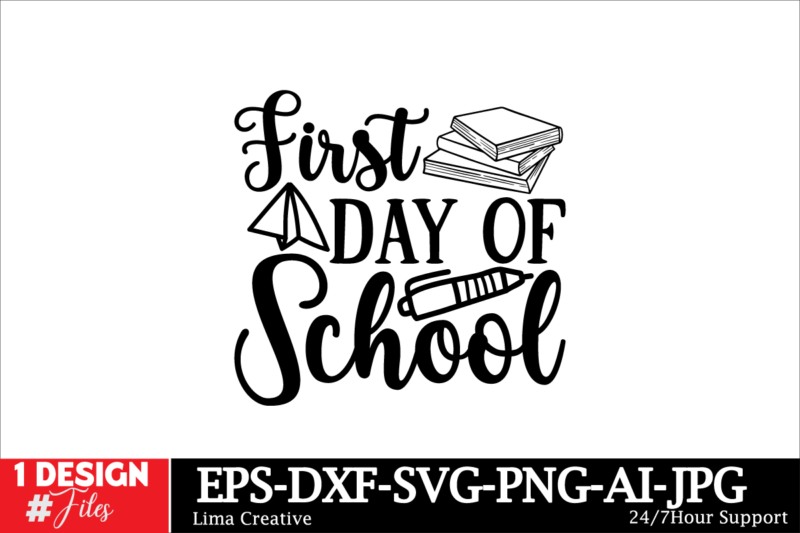 Back To School Mega SVG Bundle ,Back to School Mega Bundle, Kindergarten SVG, First Day Of School SVG, School Png, First/Second/Third Grad