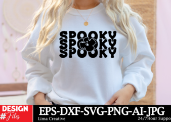 Spooky T-shirt Design, Halloween SVG Bundle, Halloween Vector, Witch Svg, Ghost Svg, Witch Shirt SVG, Sarcastic SVG, Funny Mom Svg, Cut File