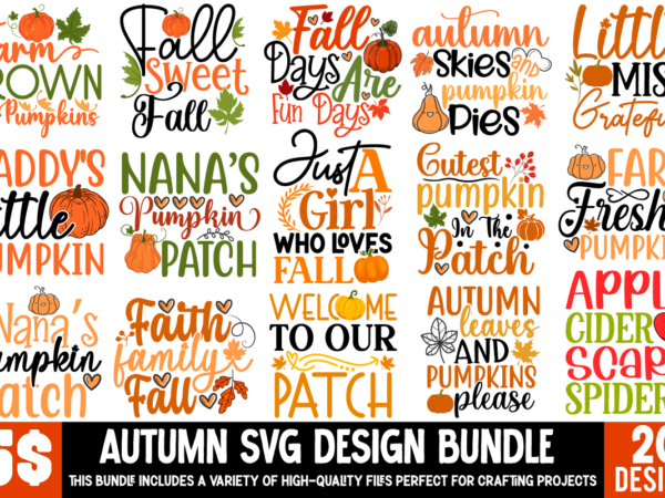 Autumn svg bundle,20 fall quotes bundle, autumn sublimation bundle, autumn t-shirt design bundle, fall retro png, autumn silhoutee,