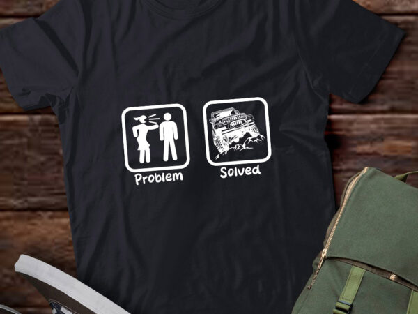 Problem solved mens funny off roading vintage gift lts-d t shirt illustration