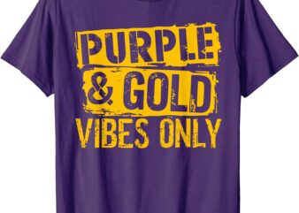 Purple & Gold Game Day Group Shirt for High School Football T-Shirt