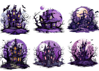 Purple Clipart Illustration Perfect for Spooky t shirt illustration