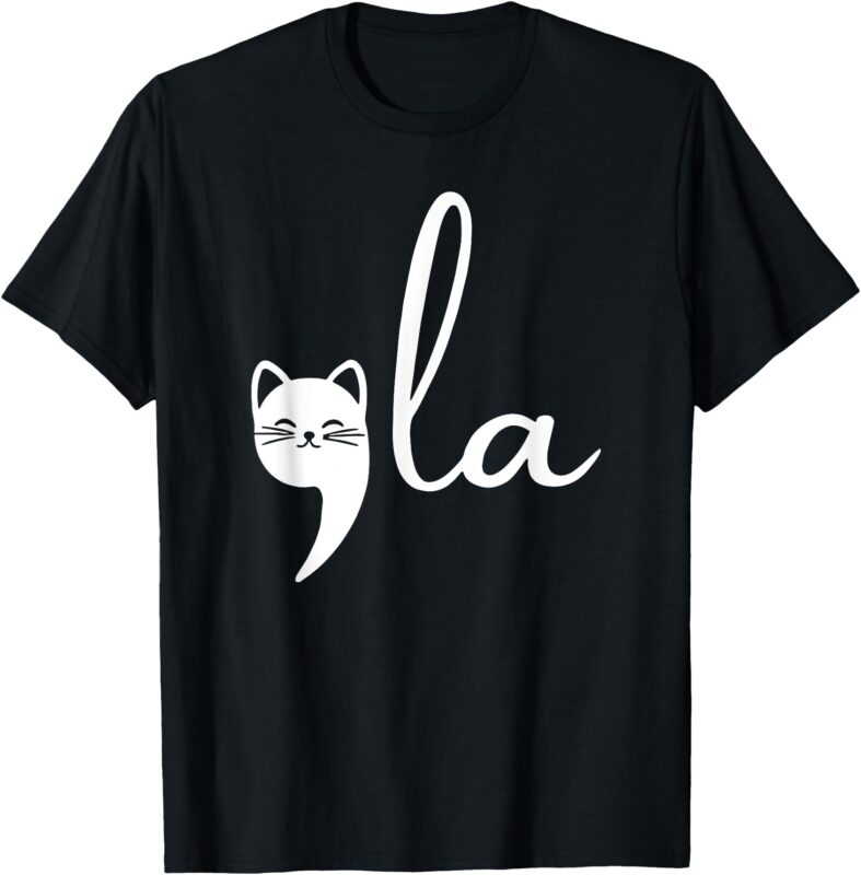 Retro Cat Comma La Kamala Harris For President 2024 Election T-Shirt