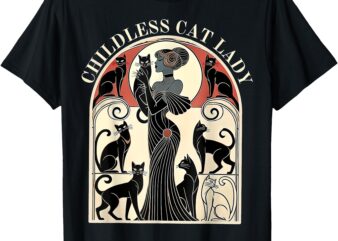 Retro Childless Cat Ladies Cat Karma T-Shirt