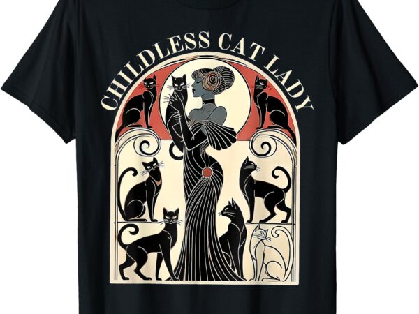 Retro childless cat ladies cat karma t-shirt