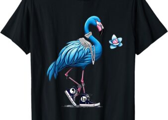 Retro Flamingo Chucks And Pearls Comma La Kamala Harris 2024 T-Shirt