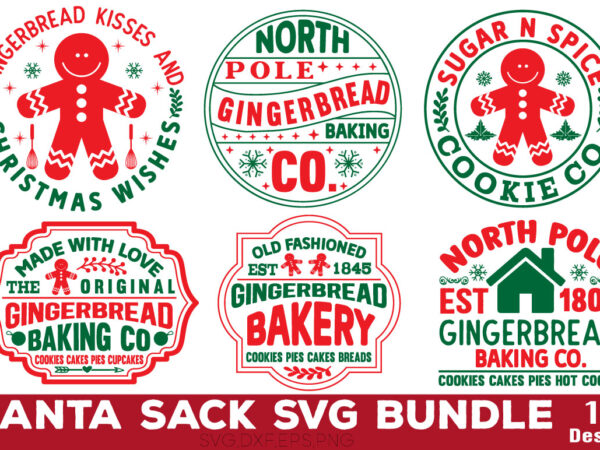 Santa sack t-shirt bundle santa sack svg bundle