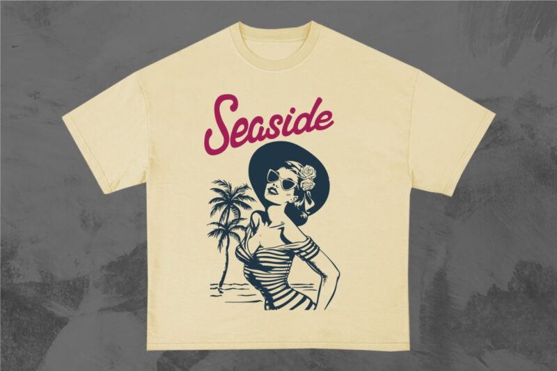 Retro Summer Paradise T-shirt Design Bundle