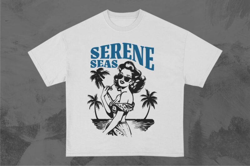 Retro Summer Paradise T-shirt Design Bundle