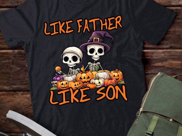 Skeleton father son matching halloween costume t-shirt ltsp