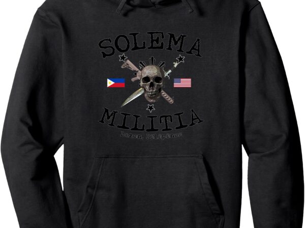 Solema militia – limited time pullover hoodie t shirt template vector