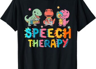 Speech Squad Cute Dinosaur Speech Therapy Speech Pathologist T-Shirt