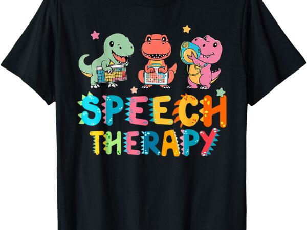 Speech squad cute dinosaur speech therapy speech pathologist t-shirt