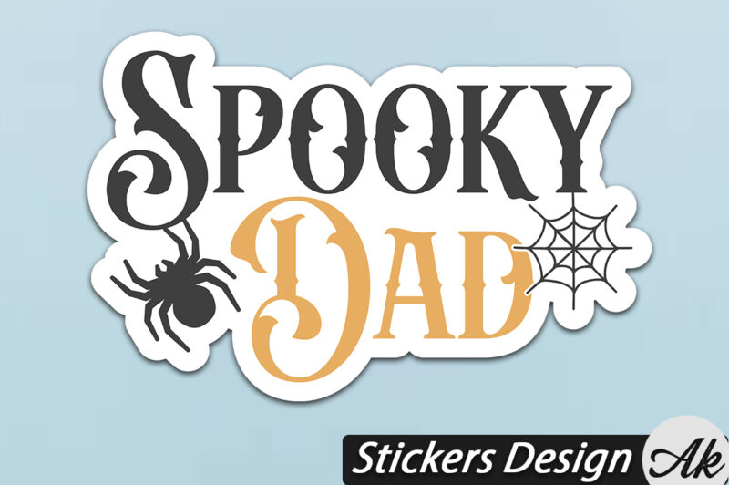 Spooky dad Stickers