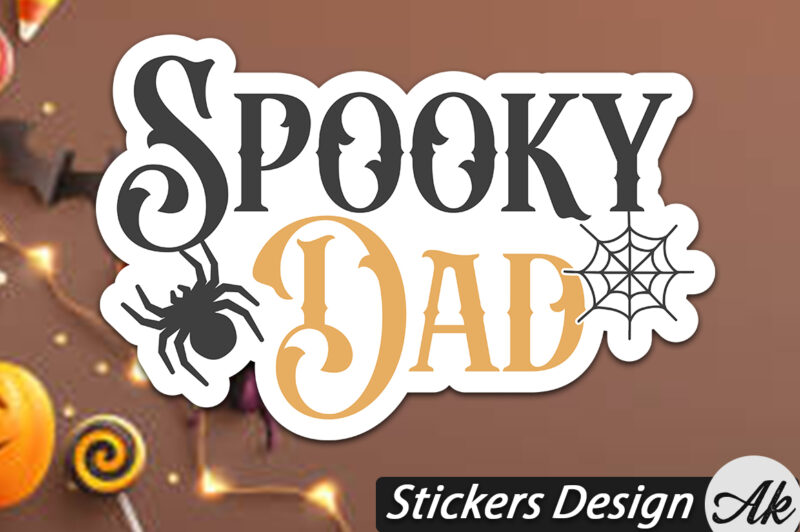 Spooky dad Stickers