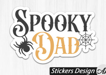 Spooky dad Stickers