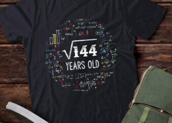 Square Root of 144 12th Birthday Funny Math Gifts lts-d