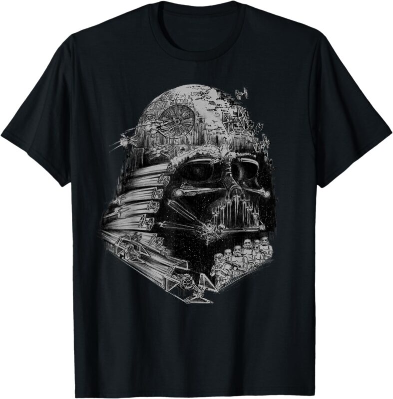 Star Wars Darth Vader Build The Empire Graphic T-Shirt