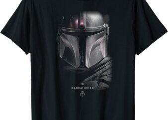 Star Wars The Mandalorian Dark Portrait T-Shirt