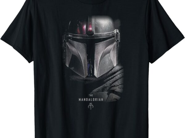 Star wars the mandalorian dark portrait t-shirt