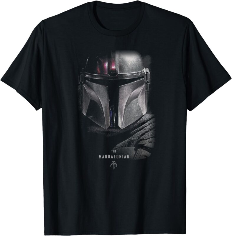 Star Wars The Mandalorian Dark Portrait T-Shirt