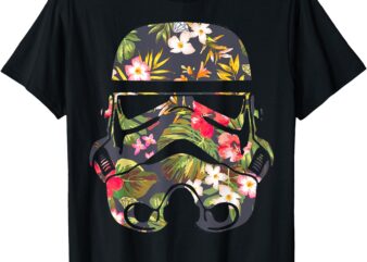 Star Wars Tropical Stormtrooper Floral Print Disney+ T-Shirt