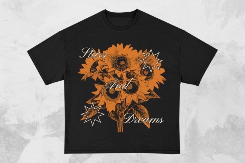 Flower Good Vibe T-shirt Design Bundle