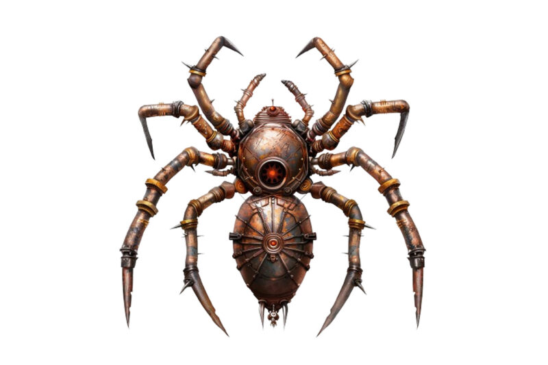 Steampunk Halloween spider