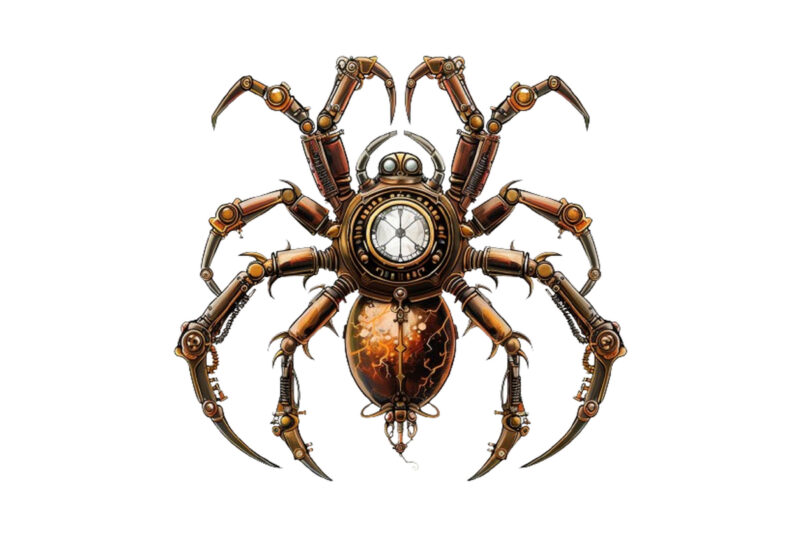 Steampunk Halloween spider