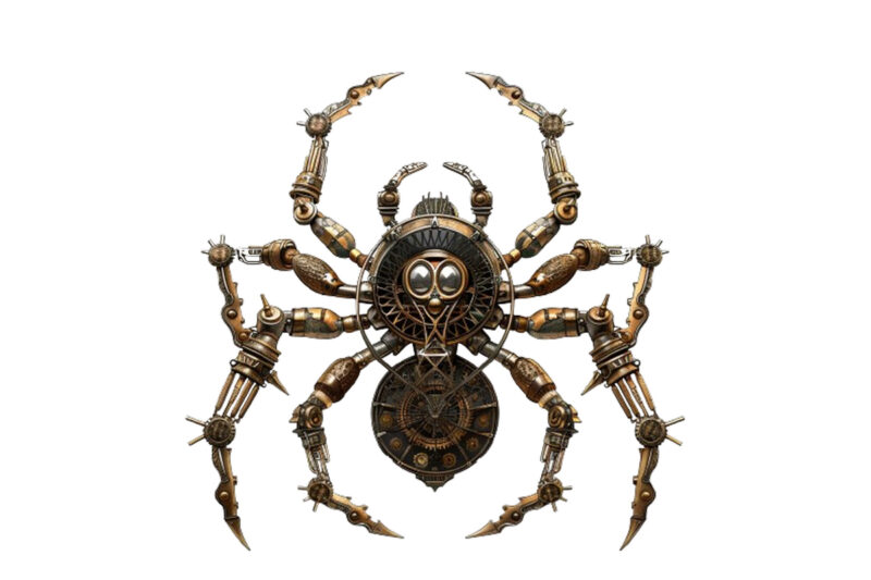 Steampunk Halloween spider