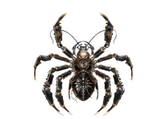 Steampunk Halloween spider