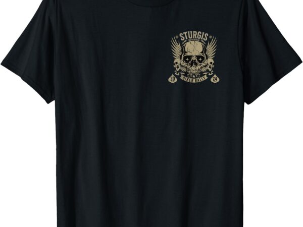 Sturgis usa 2024 skull south dakota biker t-shirt