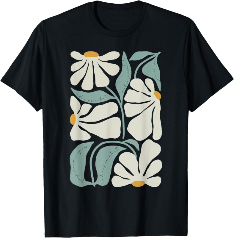 Subtle Flower Kamala Harris Boho Aesthetic T-Shirt