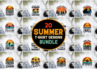 Summer T-Shirt Design Bundle