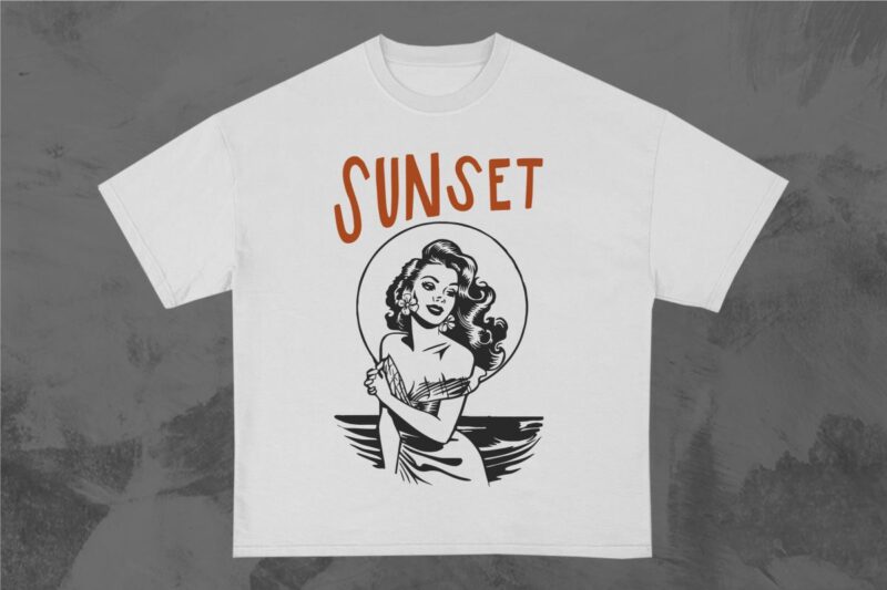 Retro Summer Paradise T-shirt Design Bundle