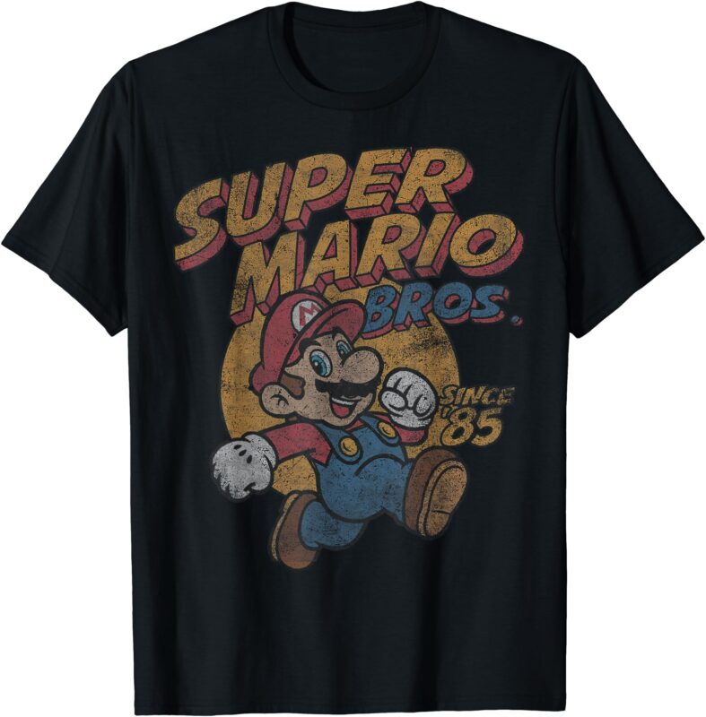 Super Mario Bros. Since ’85 Vintage Poster T-Shirt