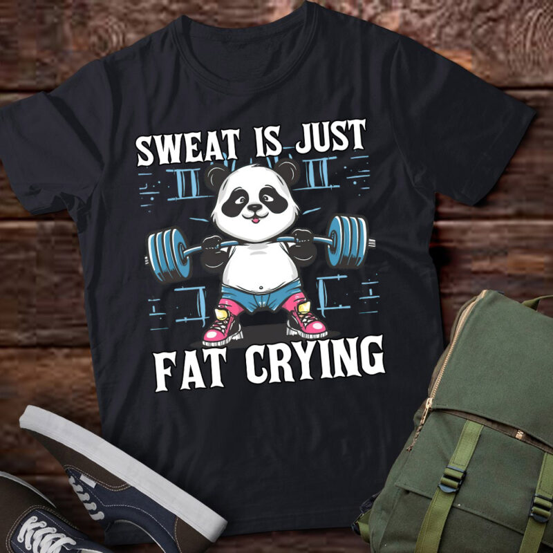 Sweat Is Just Fat Crying Funny Workout Gym Workout Gift lts-d