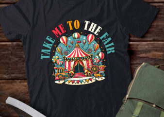 Take Me To The State And County Fairs Ferris Wheel Pop Corn T-Shirt ltsp