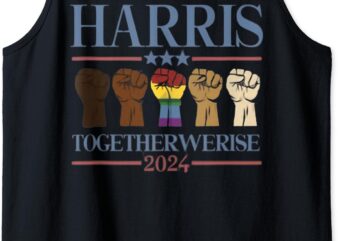 Tank Top Together We Rise – Kamala Harris 2024 LGBT t shirt designs for sale