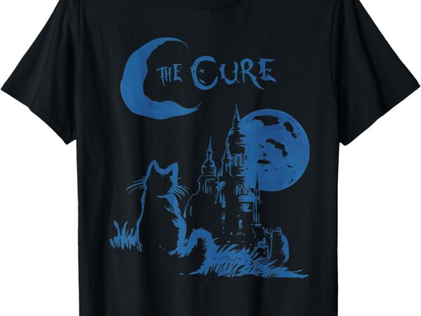 The cure cat moon t-shirt