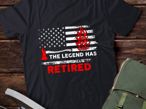 The legend has retired firefighter retirement thin red line gift lts-d t shirt designs for sale