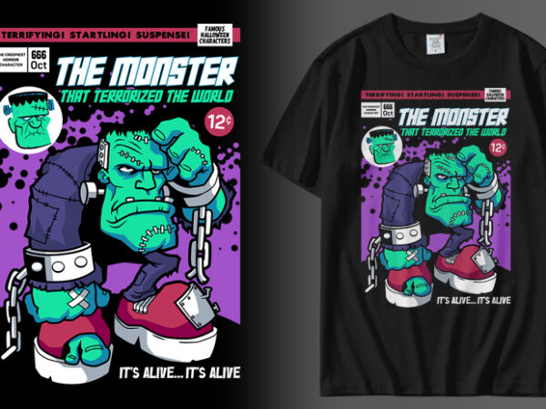 The monster t shirt designs for sale