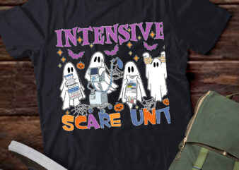 Halloween Intensive Care Scare Unit Ghost Nurse ICU Nursing T-Shirt ltsp