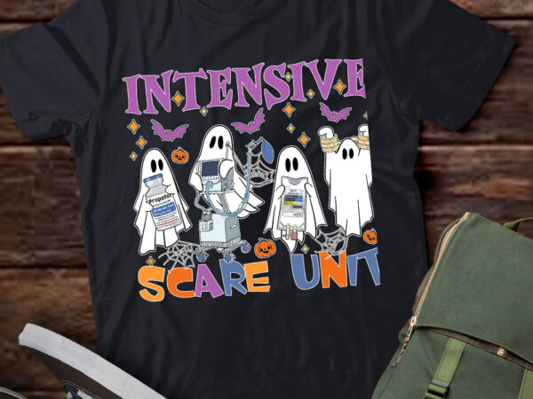 Halloween intensive care scare unit ghost nurse icu nursing t-shirt ltsp