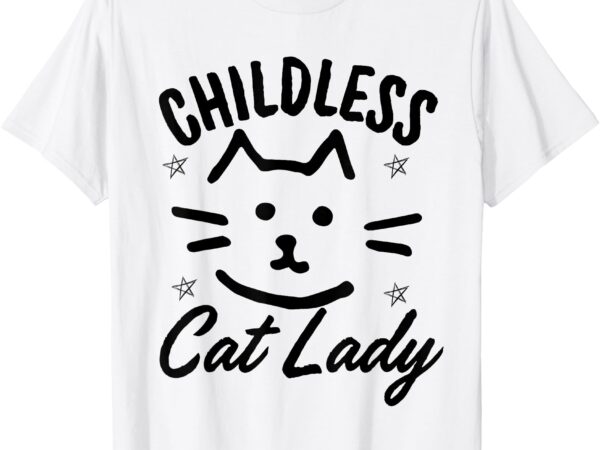 This childless cat lady, hand draw ladies cat lovers t-shirt