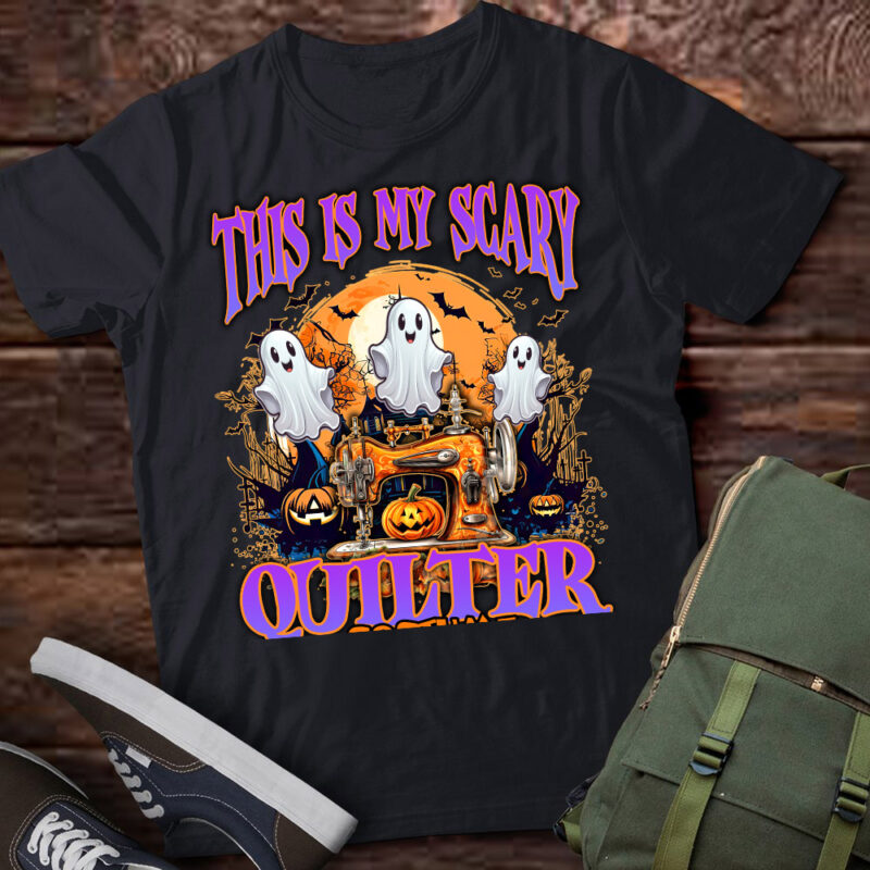 This Is My Scary Quilter Costume Halloween Quilter’s Spooky T-Shirt ltsp