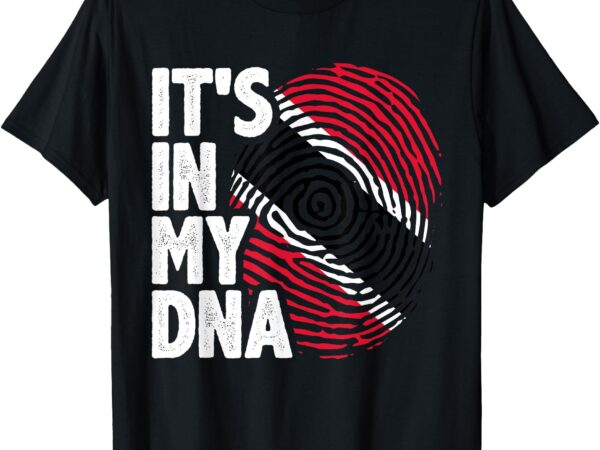 Trinidadian tobagonian dna trinidad and tobago flag t-shirt